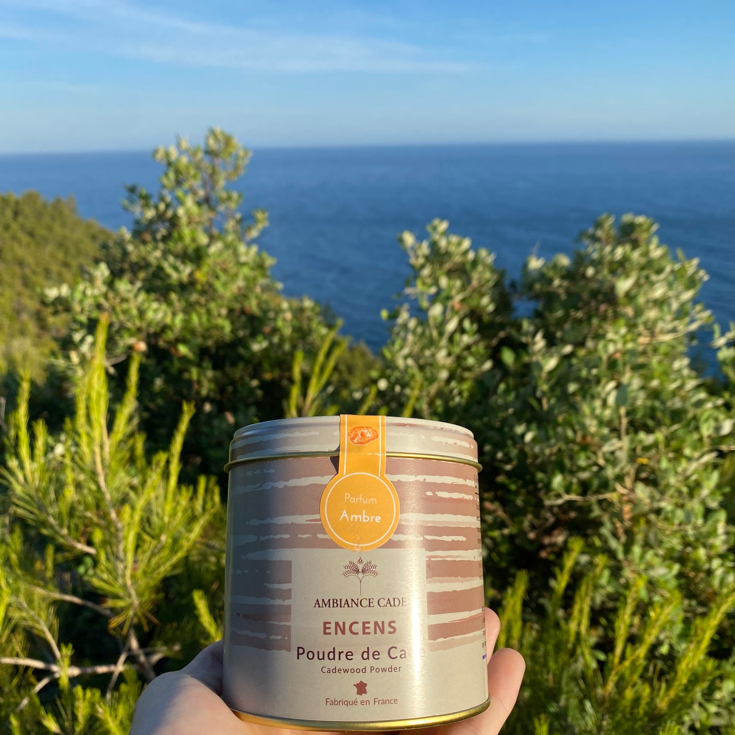 Packaging boite d'encens naturel décor provence